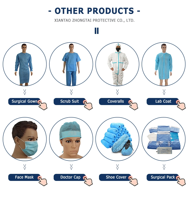 Disposable Nonwoven Surgical Bouffant Mob Cap, Clip Cap